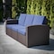 Flash Furniture Seneca Brown Faux Rattan Sofa with All-Weather Navy Cushions DAD-SF1-3-BNNV-GG - alternate 10